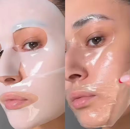 Custom Logo Bio-Collagen Hydrogel Overnight Face Mask Sheet Form 2-Hour Peel Deep Hydration Pore Minimizing Whitening Anti-Aging